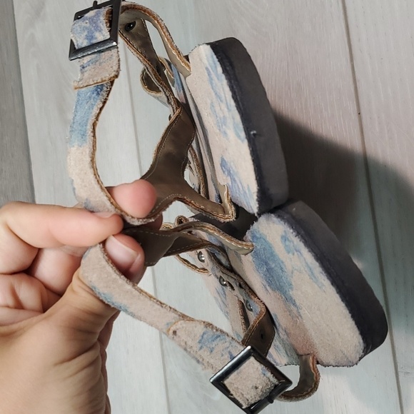 OTBT Womens Floral Loop Toe Sandals Flats shoes sz 7 - Picture 6 of 12